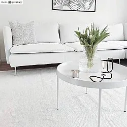 Runde tæpper - Hamilton (hvid)