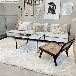 Runde tæpper - Janjira (hvid)