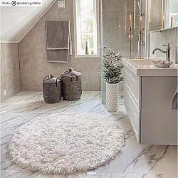 Runde tæpper - Janjira (hvid)