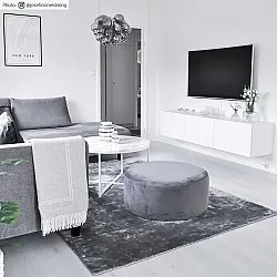 Viscose-tæppe - Jodhpur Special Luxury Edition (grå)