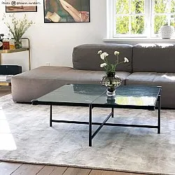 Viscose-tæppe - Jodhpur Special Luxury Edition (lysegrå/beige)