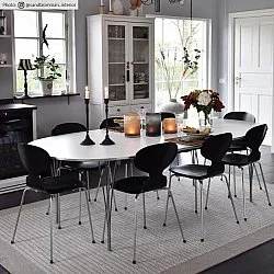 Uldtæppe - Luxor (beige/hvid)