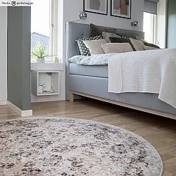 Rundt tæppe - Toujane (grå)