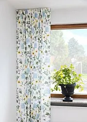 Gardiner - Bomuldsgardin Dahlia (blå)