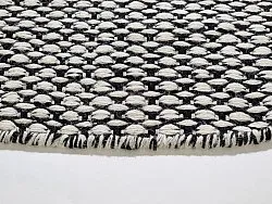 Runde tæpper - Delly (sort/hvid)