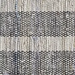 Denim tæppe - Ally (sort/råhvid)