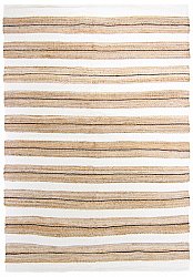 Tapis chiffons - Devli (beige/blanc/noir)