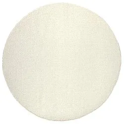Runde tæpper - Dhurry (hvid)