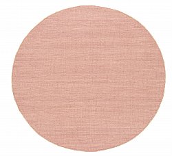 Runde tæpper - Dhurry (lyserød)
