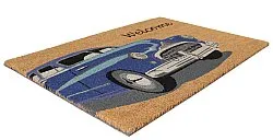 Dørmåtte - Car (blå)