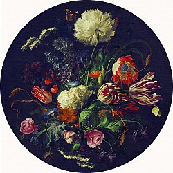 Rundt tæppe - Rich Flowers (multi)