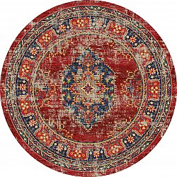 Tapis rond - Soussi (rouge/multi)