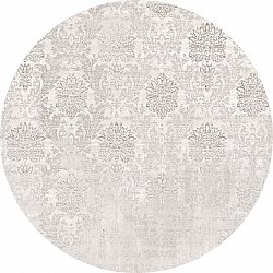Rundt tæppe - Abyar (grå)