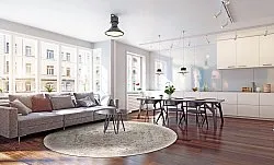 Rundt tæppe - Mateur (beige)