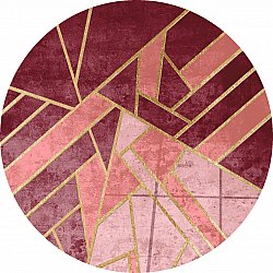 Rundt tæppe - Amasra (lyserød)