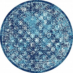 Rundt tæppe - Douz (blå)