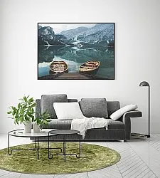 Rundt tæppe - Denizli (grøn)