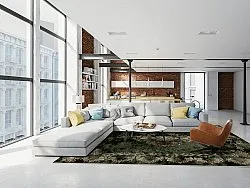 Wilton-tæppe - Taknis (mørkegrøn)