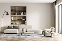 Wilton-tæppe - Taknis (lysegrå)