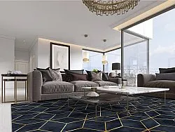 Wilton-tæppe - Remy (mørkeblå)