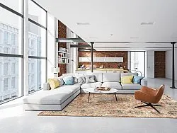 Wilton-tæppe - Douz (rød/multi)