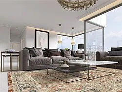 Wilton-tæppe - Douz (rød/multi)