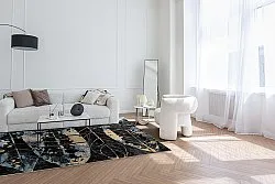 Wilton-tæppe - Nyx (sort/multi)