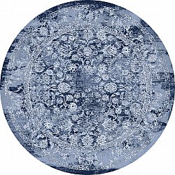 Rundt tæppe - Amaya (blå)