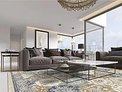 Wilton-tæppe - Bohemia (blå/multi)