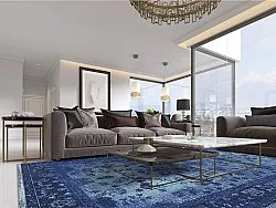 Wilton-tæppe - Gombalia (blå)