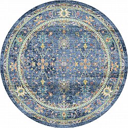 Rundt tæppe - Livley (mørkeblå)