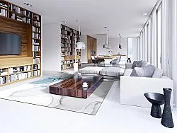 Wilton-tæppe - Koloa (blå)