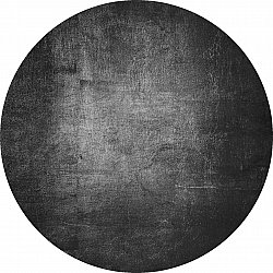 Rundt tæppe - Serifos (mørkegrå)