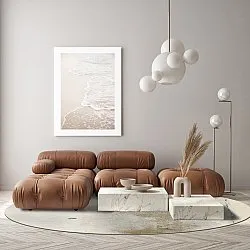 Rundt tæppe - Aurelia (beige)