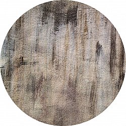 Rundt tæppe - Polia (grå/brun)