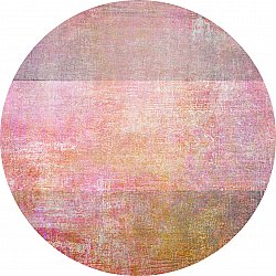 Rundt tæppe - Cicoria (lyserød/lilla)