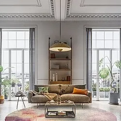 Rundt tæppe - Mogoro (multi)