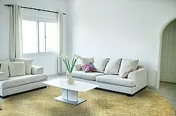 Rundt tæppe - Chodos (guld)