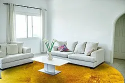 Rundt tæppe - Benali (guld)