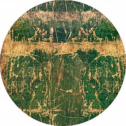 Rundt tæppe - Cantoria (beige/grøn)