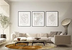 Rundt tæppe - Olivera (brun)