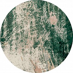 Rundt tæppe - Tamalous (beige/grøn)