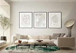 Rundt tæppe - Tamalous (beige/grøn)