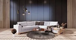 Rundt tæppe - Olmedo (grå/beige)