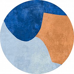 Tapis rond - Lazio (bleu)