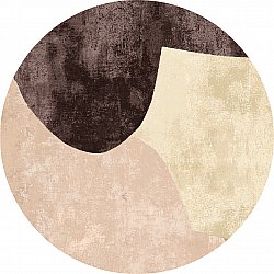 Rundt tæppe - Lazio (brun)