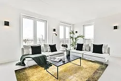 Wilton-tæppe - Campana (beige/gul)