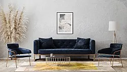 Wilton-tæppe - Budoni (grå/beige/gul)