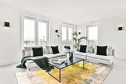 Wilton-tæppe - Budoni (grå/beige/gul)