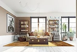 Wilton-tæppe - Agost (brun/beige)